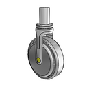 NA-05QDP-125-RG-RS03 MedCaster Rigid Medical Caster
