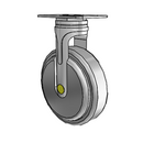 NA-05QDP-125-RG-TP01 MedCaster Rigid Medical Caster