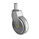 NA-05QDP-125-SW-GR05 MedCaster Swivel Medical Caster