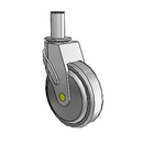 NA-05QDP-125-SW-GR07 MedCaster Swivel Medical Caster