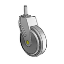 NA-05QDP-125-SW-GR10 MedCaster Swivel Medical Caster