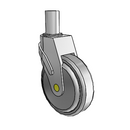 NA-05QDP-125-SW-RS03 MedCaster Swivel Medical Caster