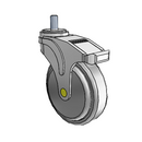 NA-05QDP-125-TL-TS02 MedCaster Swivel Medical Caster
