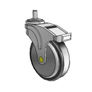 NA-05RPP-125-DL-GR01 MedCaster Swivel Medical Caster