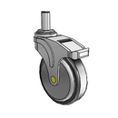 NA-05RPP-125-DL-GR05 MedCaster Swivel Medical Caster