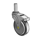 NA-05RPP-125-DL-GR09 MedCaster Swivel Medical Caster