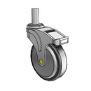 NA-05RPP-125-DL-RS04 MedCaster Swivel Medical Caster