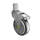 NA-05RPP-125-DL-RS05 MedCaster Swivel Medical Caster