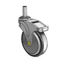NA-05RPP-125-TL-GR04 MedCaster Swivel Medical Caster