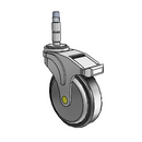 NA-05RPP-125-TL-XRZ1 MedCaster Swivel Medical Caster