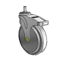NA-06QDP-125-DL-GR01 MedCaster Swivel Medical Caster