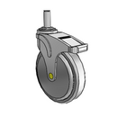 NA-06QDP-125-DL-GR04 MedCaster Swivel Medical Caster