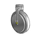 NA-06QDP-125-RG-HK01 MedCaster Rigid Medical Caster