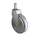 NA-06QDP-125-SW-GR04 MedCaster Swivel Medical Caster