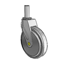 NA-06QDP-125-SW-GR09 MedCaster Swivel Medical Caster