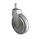NA-06QDP-125-SW-GR10 MedCaster Swivel Medical Caster