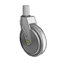 NA-06QDP-125-SW-RS03 MedCaster Swivel Medical Caster