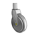 NA-06QDP-125-SW-RS05 MedCaster Swivel Medical Caster