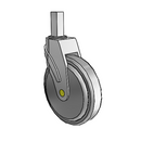 NA-06QDP-125-SW-SQ01 MedCaster Swivel Medical Caster