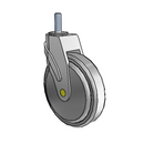 NA-06QDP-125-SW-TS03 MedCaster Swivel Medical Caster