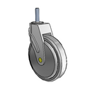 NA-06QDP-125-SW-TS05 MedCaster Swivel Medical Caster
