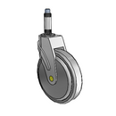 NA-06QDP-125-SW-XRN1 MedCaster Swivel Medical Caster