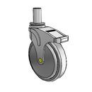 NA-06QDP-125-TL-GR07 MedCaster Swivel Medical Caster