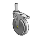 NA-06QDP-125-TL-GR09 MedCaster Swivel Medical Caster