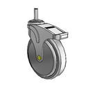 NA-06QDP-125-TL-GR10 MedCaster Swivel Medical Caster