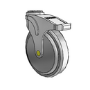 NA-06QDP-125-TL-HK01 MedCaster Swivel Medical Caster