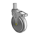NA-06QDP-125-TL-RS03 MedCaster Swivel Medical Caster