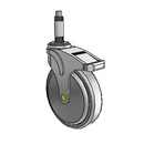 NA-06QDP-125-TL-XRN1 MedCaster Swivel Medical Caster