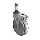 NA-06QDP-125-TL-XRN4 MedCaster Swivel Medical Caster