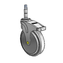 NA-06QDP-125-TL-XRZ1 MedCaster Swivel Medical Caster