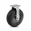 8" Rigid Caster with Never-Flat Polyurethane Foam Wheel and 4"x4.5" Plate