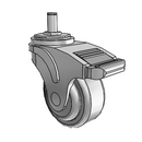 NG-03QDP-125-DL-GR01 MedCaster Swivel Caster