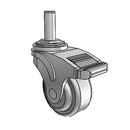 NG-03QDP-125-DL-GR04 MedCaster Swivel Caster