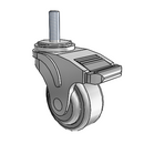 NG-03QDP-125-DL-TS03 MedCaster Swivel Caster