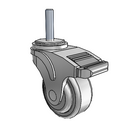 NG-03QDP-125-DL-TS05 MedCaster Swivel Caster
