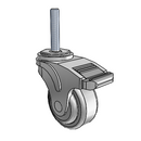 NG-03QDP-125-DL-TS21 MedCaster Swivel Caster