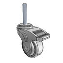 NG-03QDP-125-DL-TS22 MedCaster Swivel Caster