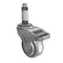 NG-03QDP-125-DL-XRN1 MedCaster Swivel Caster