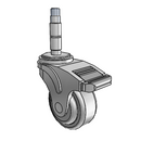 NG-03QDP-125-DL-XRZ1 MedCaster Swivel Caster