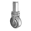 NG-03QDP-125-RG-SQ03 MedCaster Rigid Caster