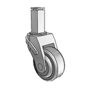 NG-03QDP-125-SW-SQ03 MedCaster Swivel Caster