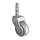 NG-03QDP-125-SW-XRZ1 MedCaster Swivel Caster