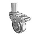 NG-03QDP-125-TL-RS03 MedCaster Swivel Caster