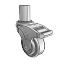 NG-03QDP-125-TL-RS05 MedCaster Swivel Caster