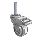 NG-03QDP-125-TL-TS21 MedCaster Swivel Caster