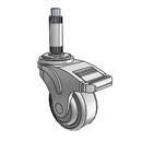 NG-03QDP-125-TL-XRN1 MedCaster Swivel Caster